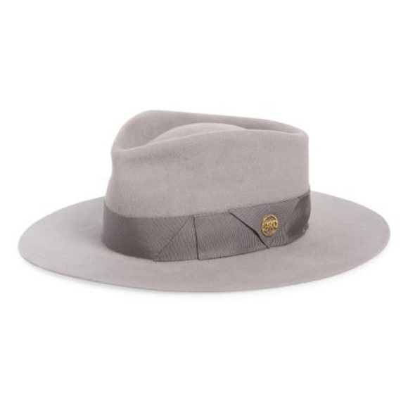 GLADYS TAMEZ NWOT Saint Marie Felt Hat In Light Grey- Size S‎ main image 4